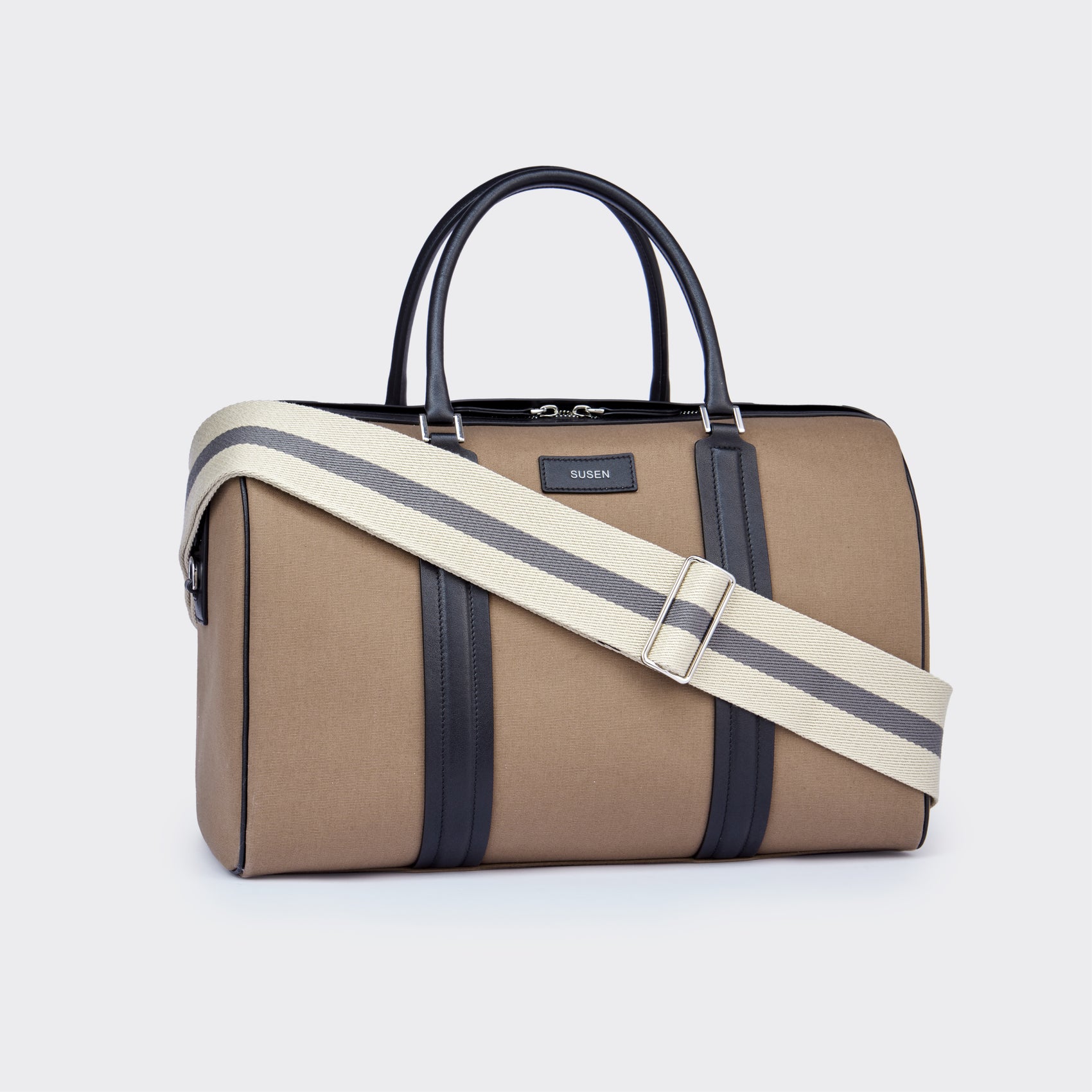 Gabriel Large Canvas Travel Bag - Mocha