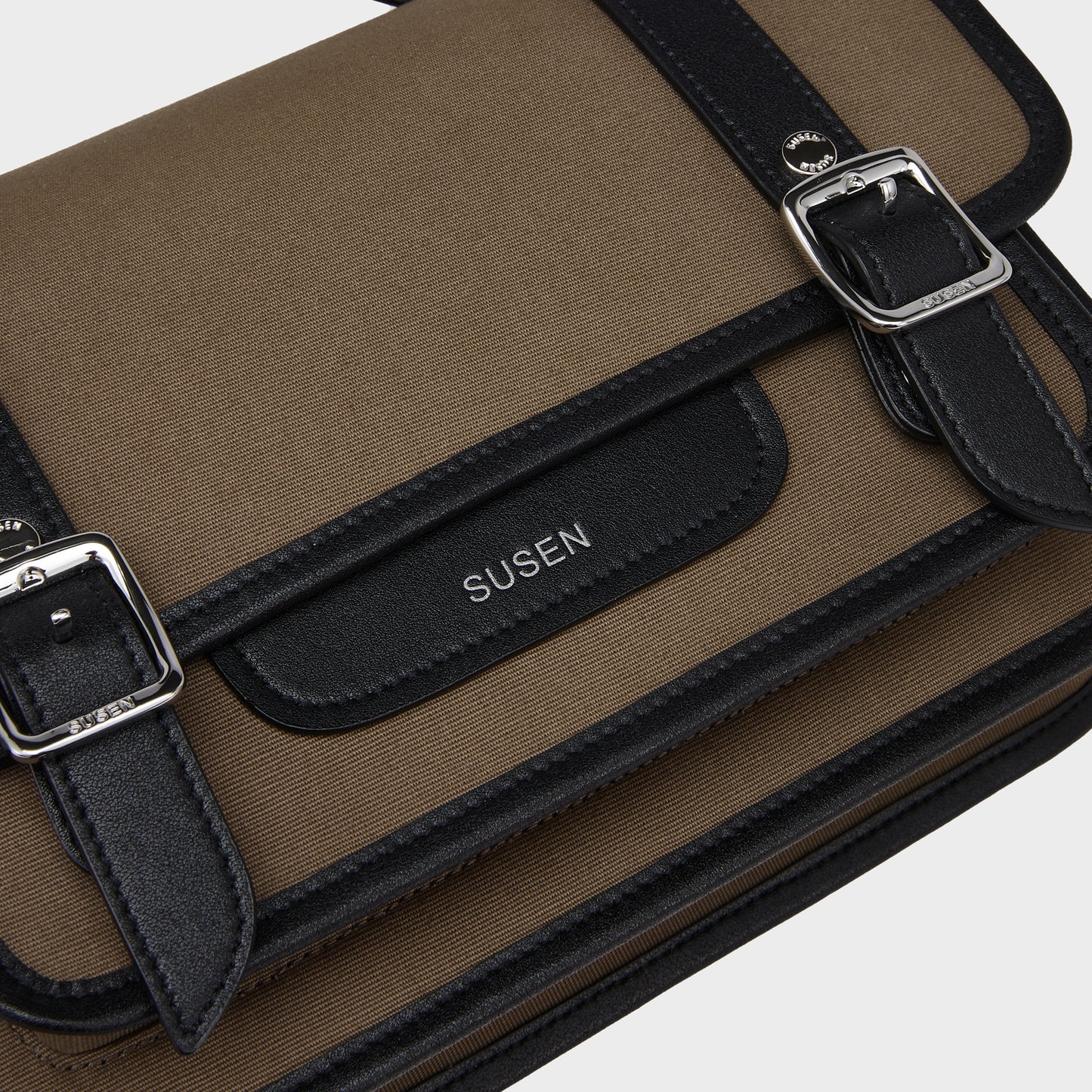 Gabriel Canvas Cambridge Bag - Brown