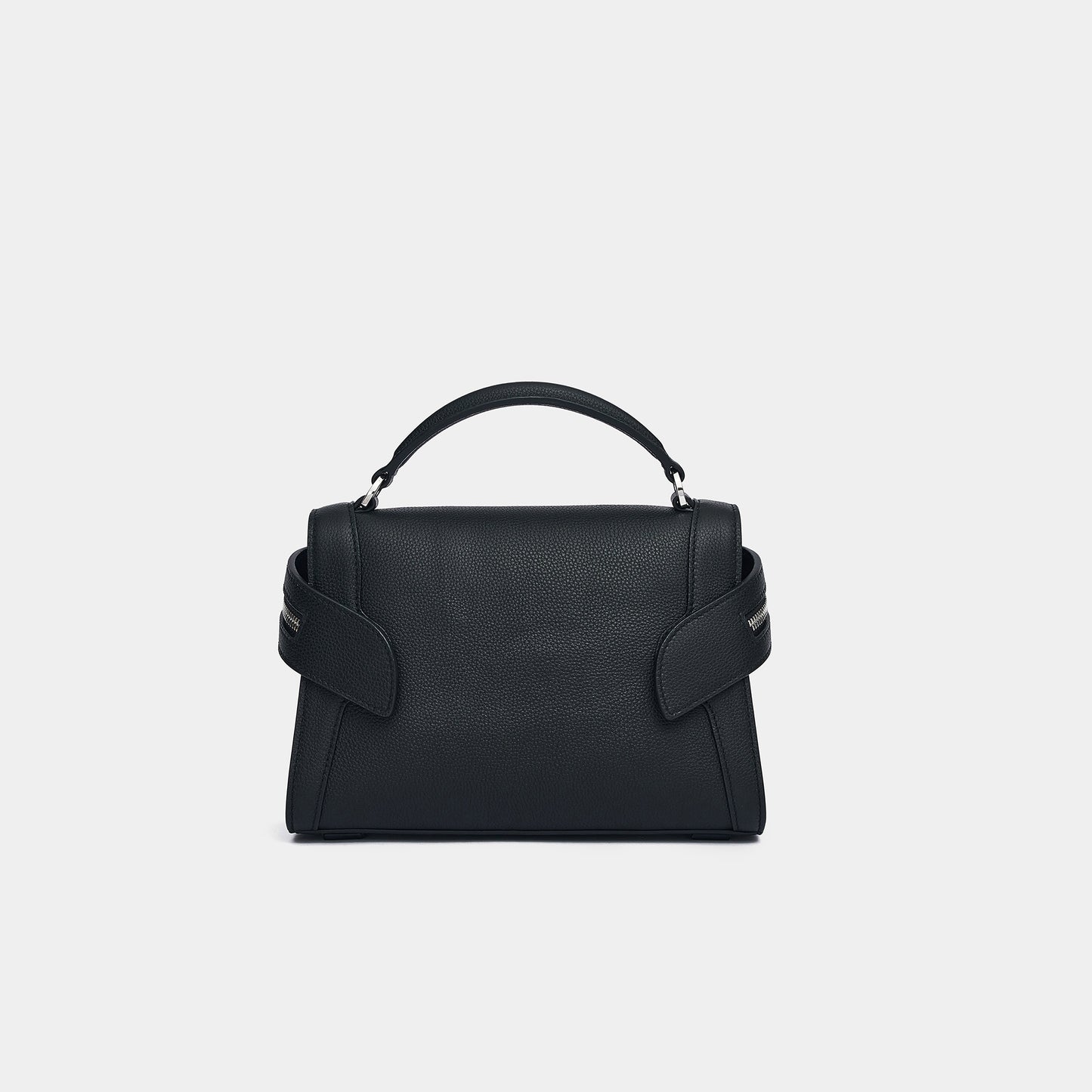 Mini Litchi Grain Skin Garden Bag - Black