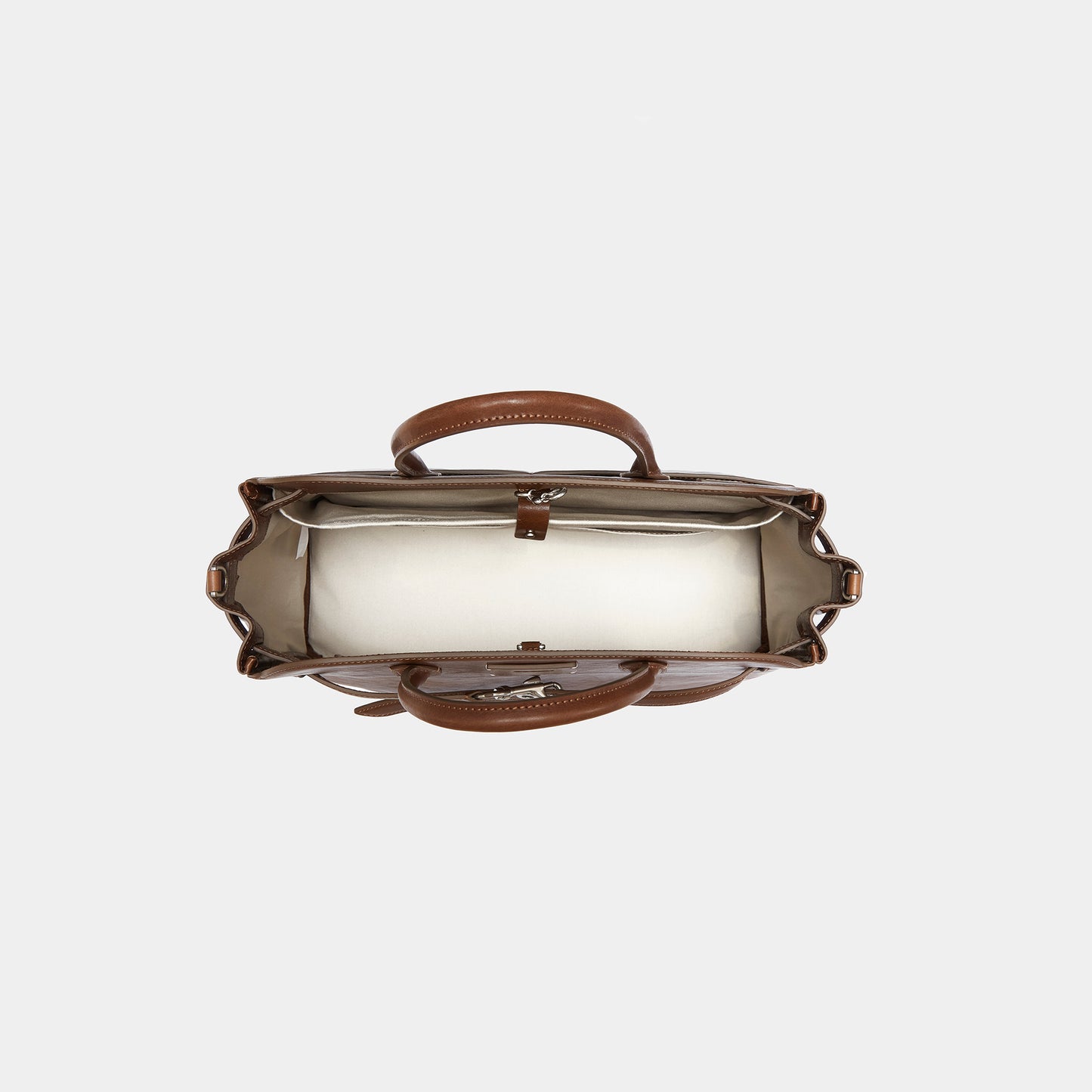 Two Tone Plant Tanned Calf Leather Multi Form Handbag - Large