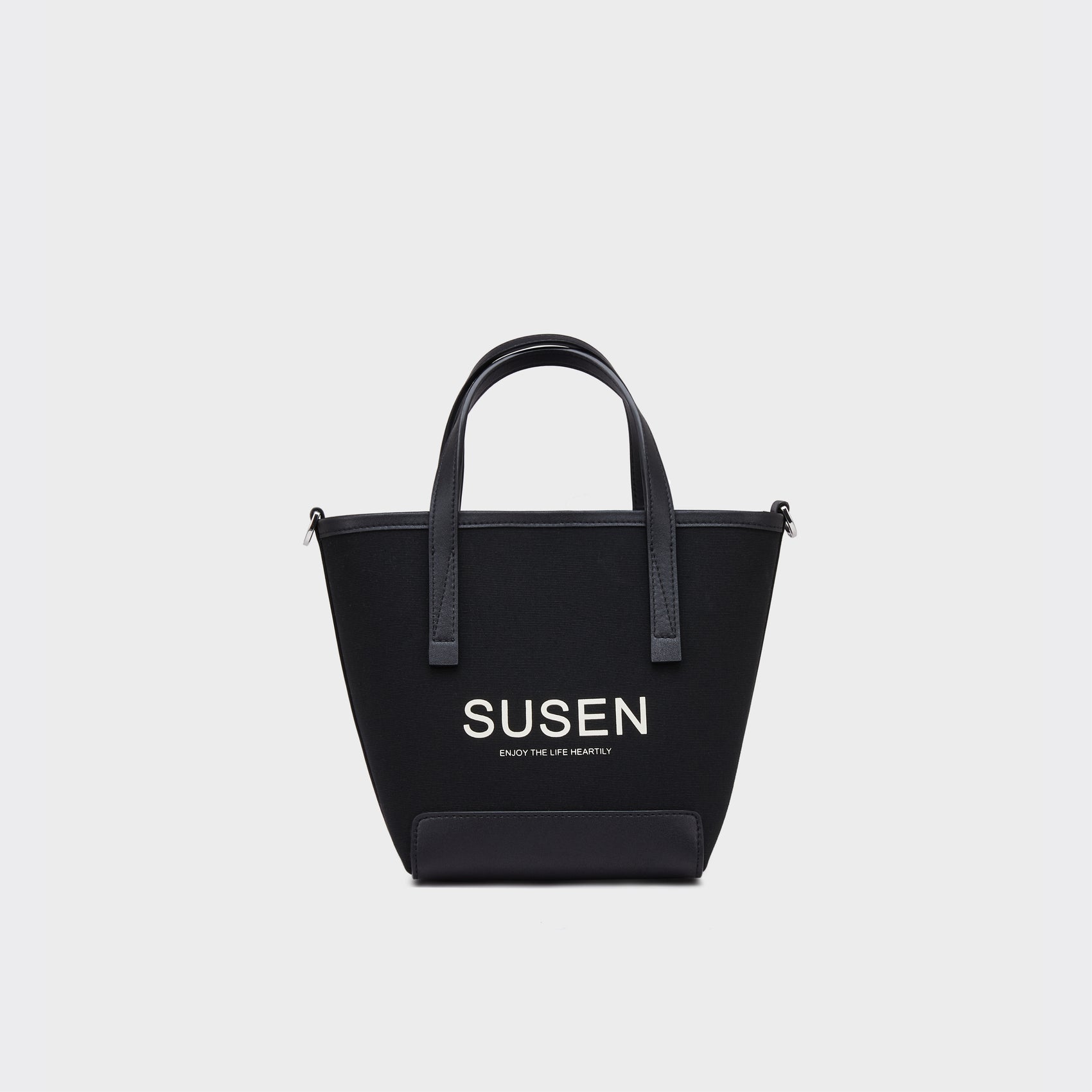 Gabriel Canvas Bucket Bag - Black