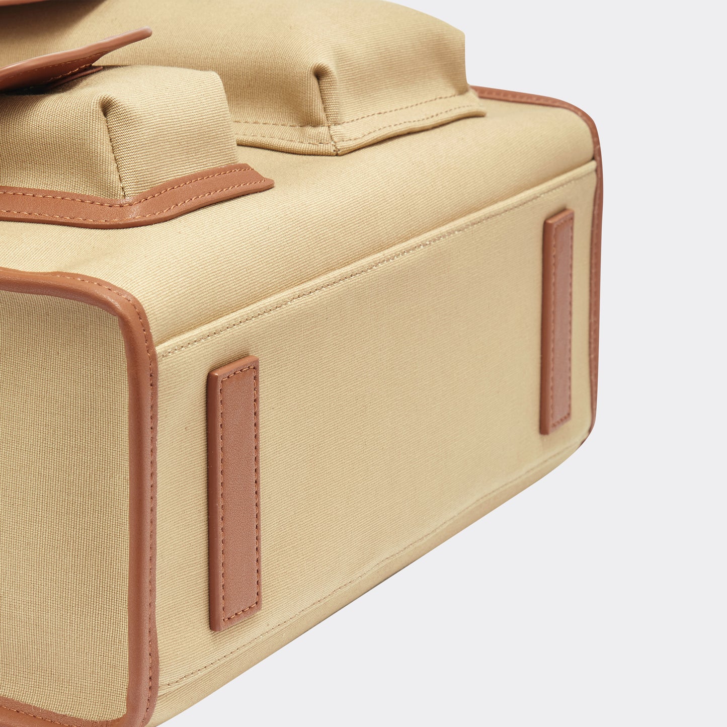 Gabriel Vertical Edition Small Size Canvas Tote- Khaki