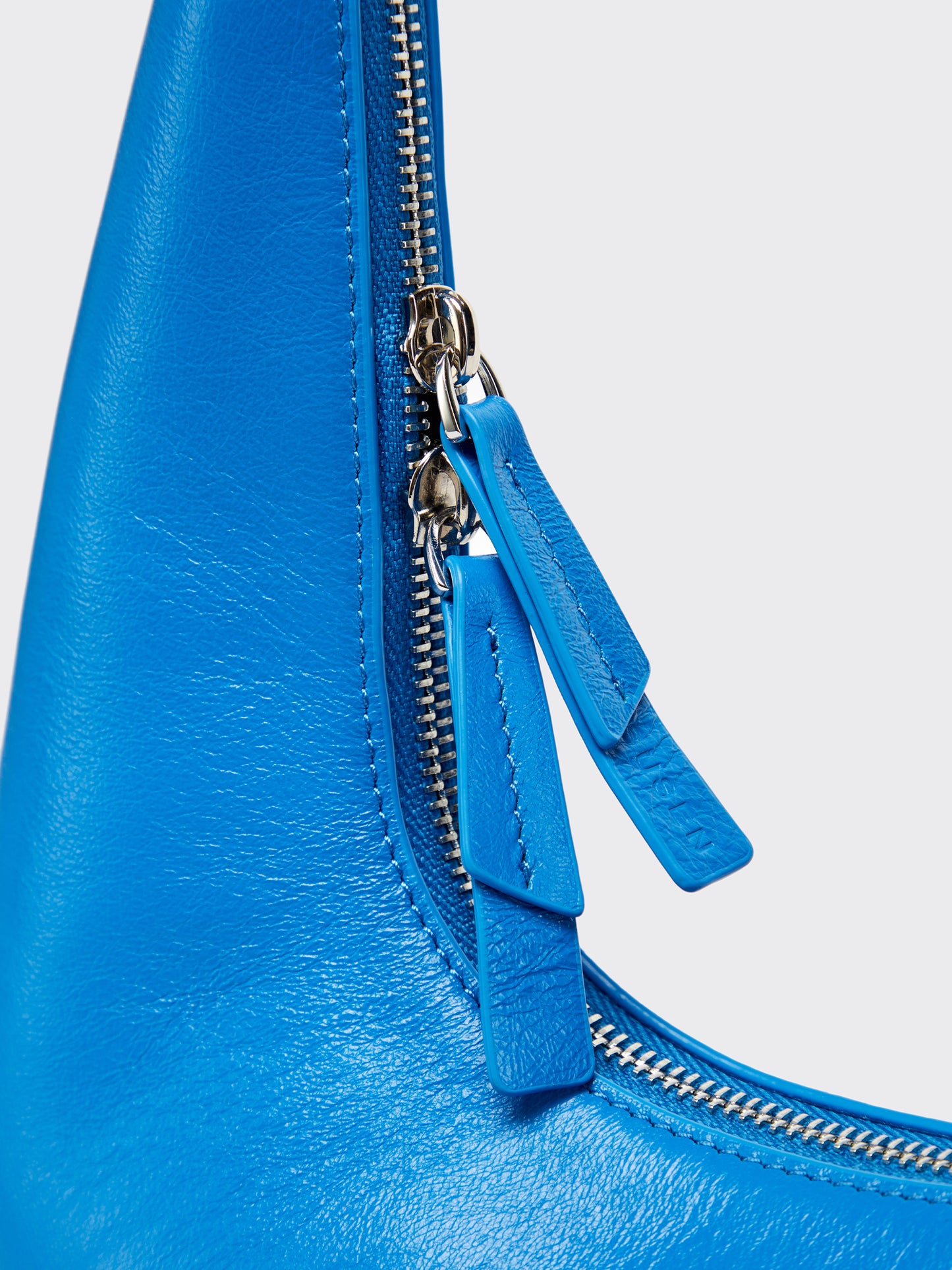 Small Shoulder Tartar Bag - Blue