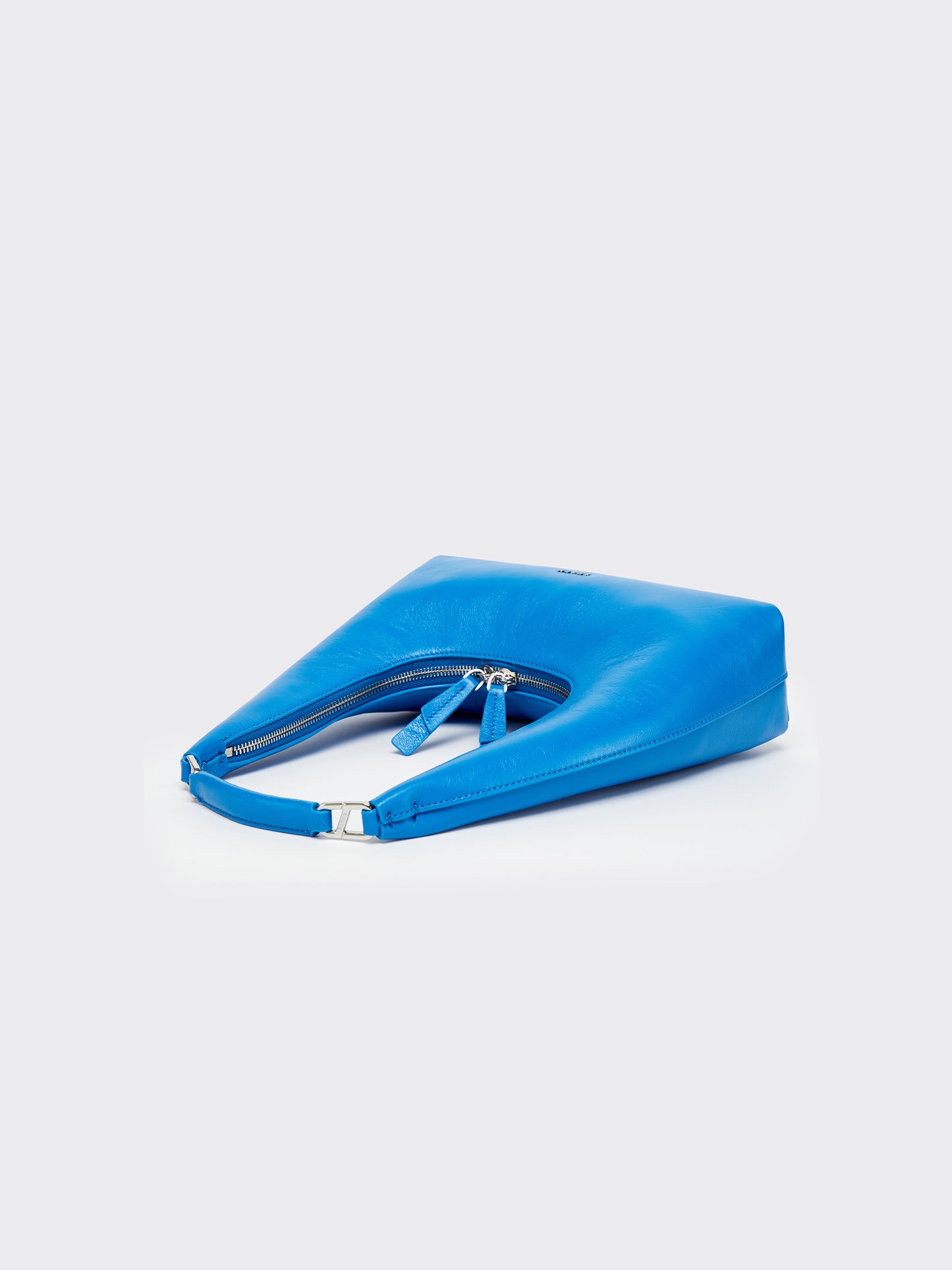 Small Shoulder Tartar Bag - Blue