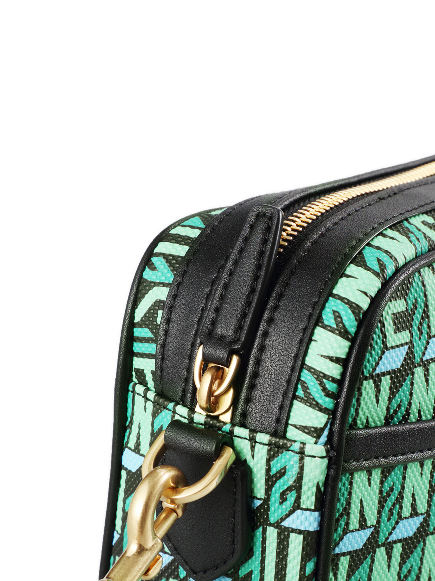 Brand Cross Body Monogram Bag - Green