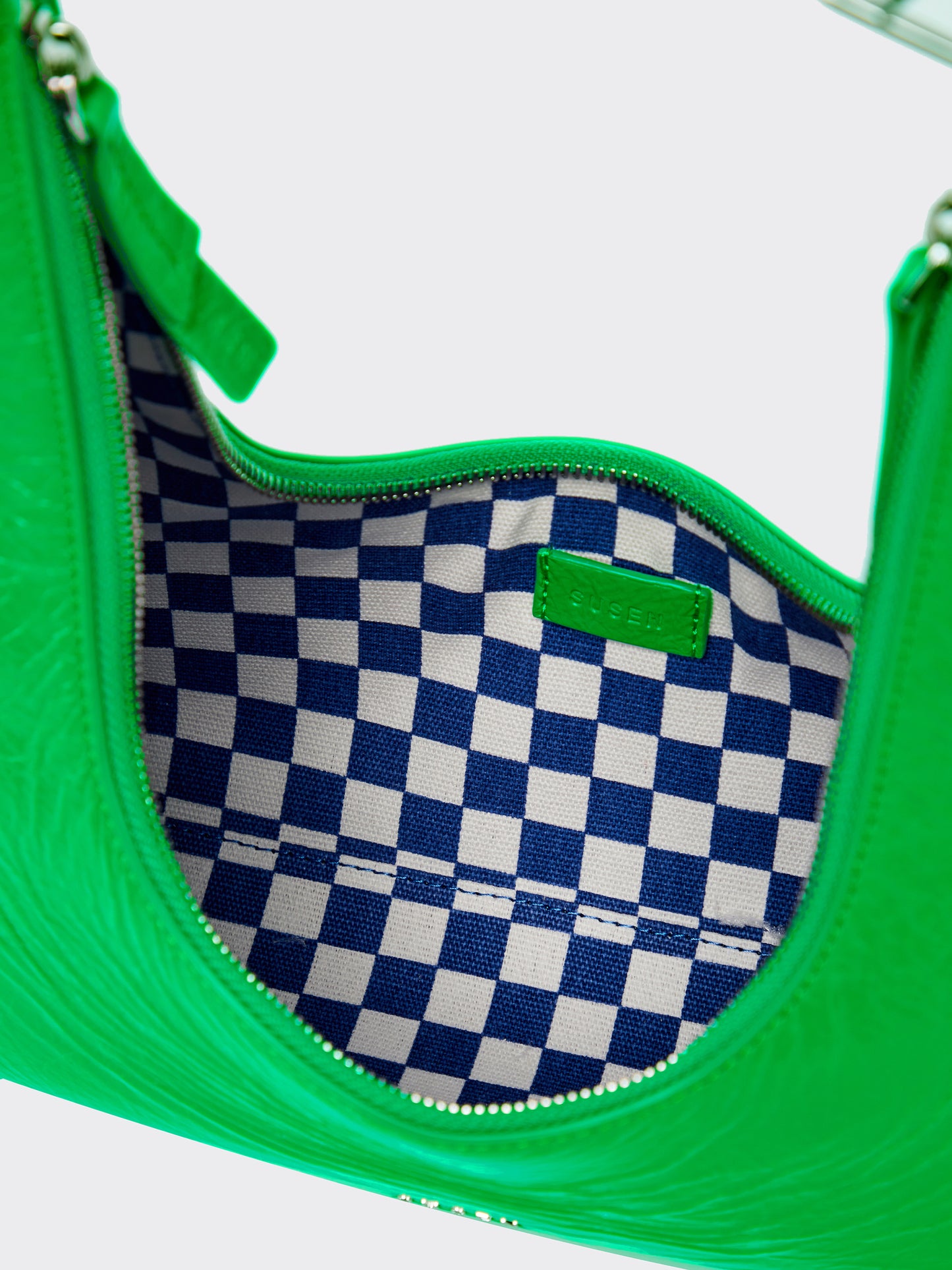 Small Shoulder Tartar Bag - Green