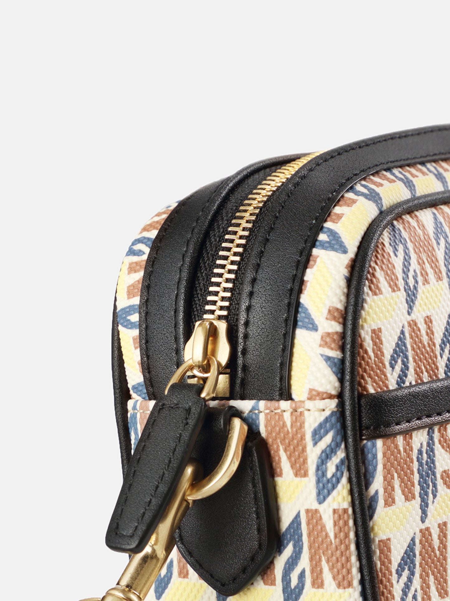 Brand Cross Body Monogram Bag - Apricot