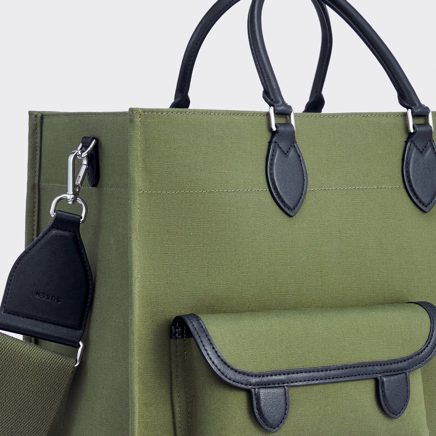 Gabriel Large Canvas Tote - Military green