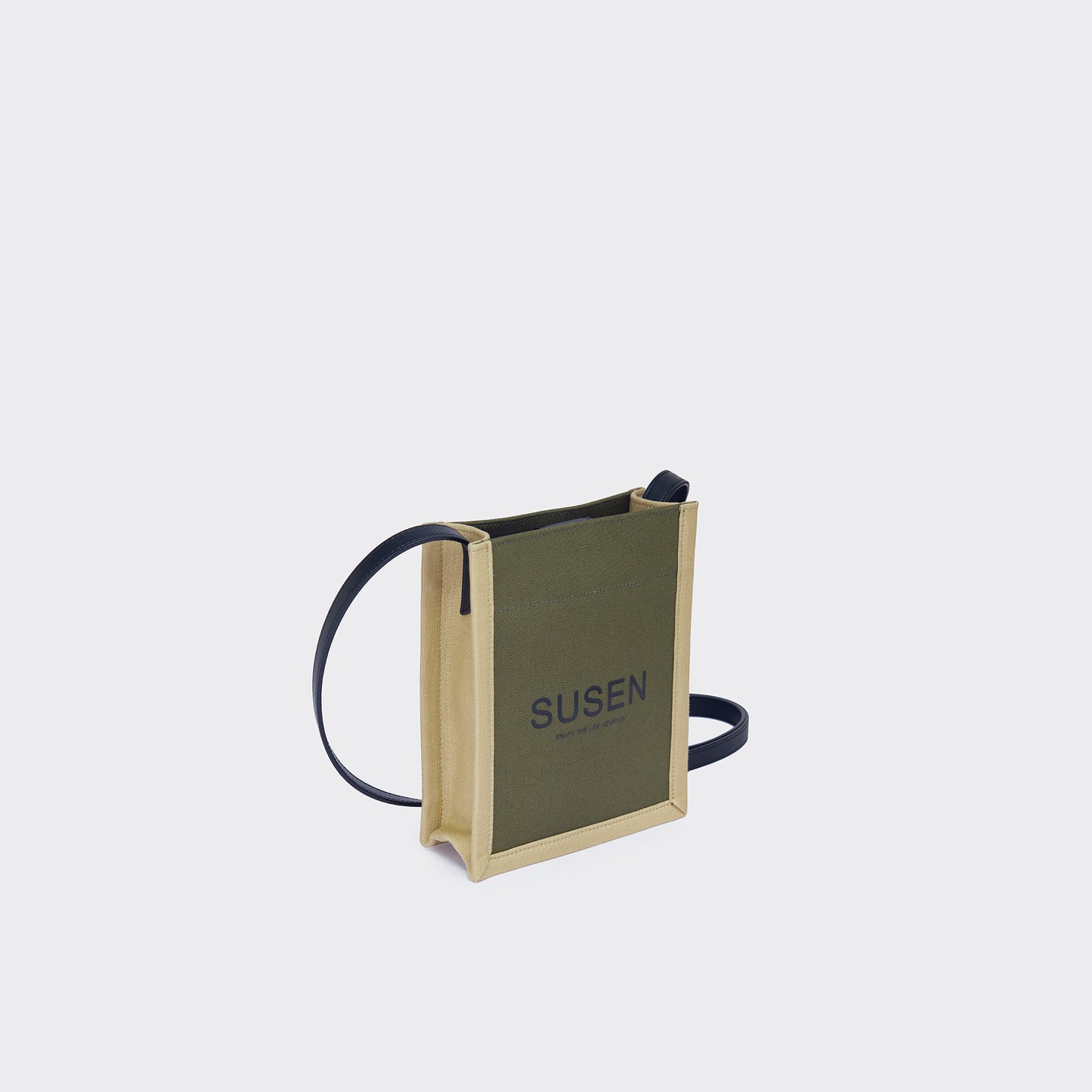 Canvas Crossbody Phone Bag - Army Green