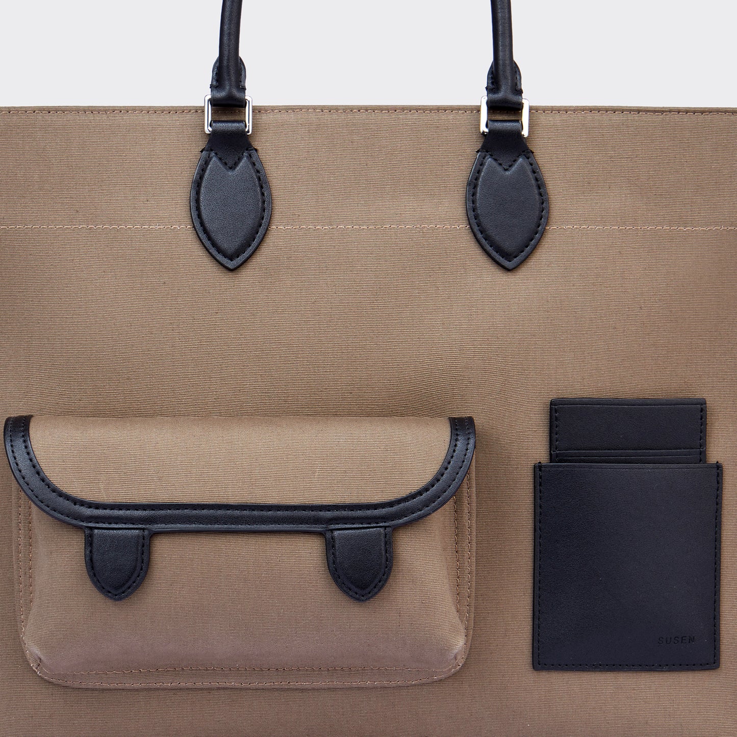 Gabriel Large Canvas Tote - Mocha