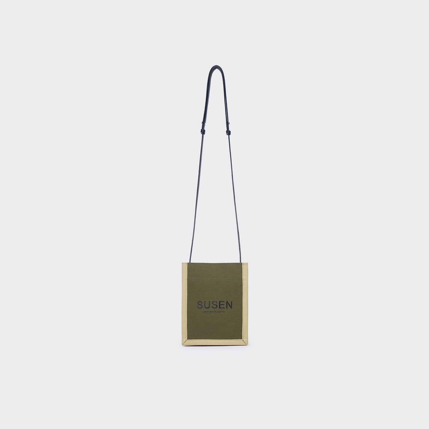 Canvas Crossbody Phone Bag - Army Green