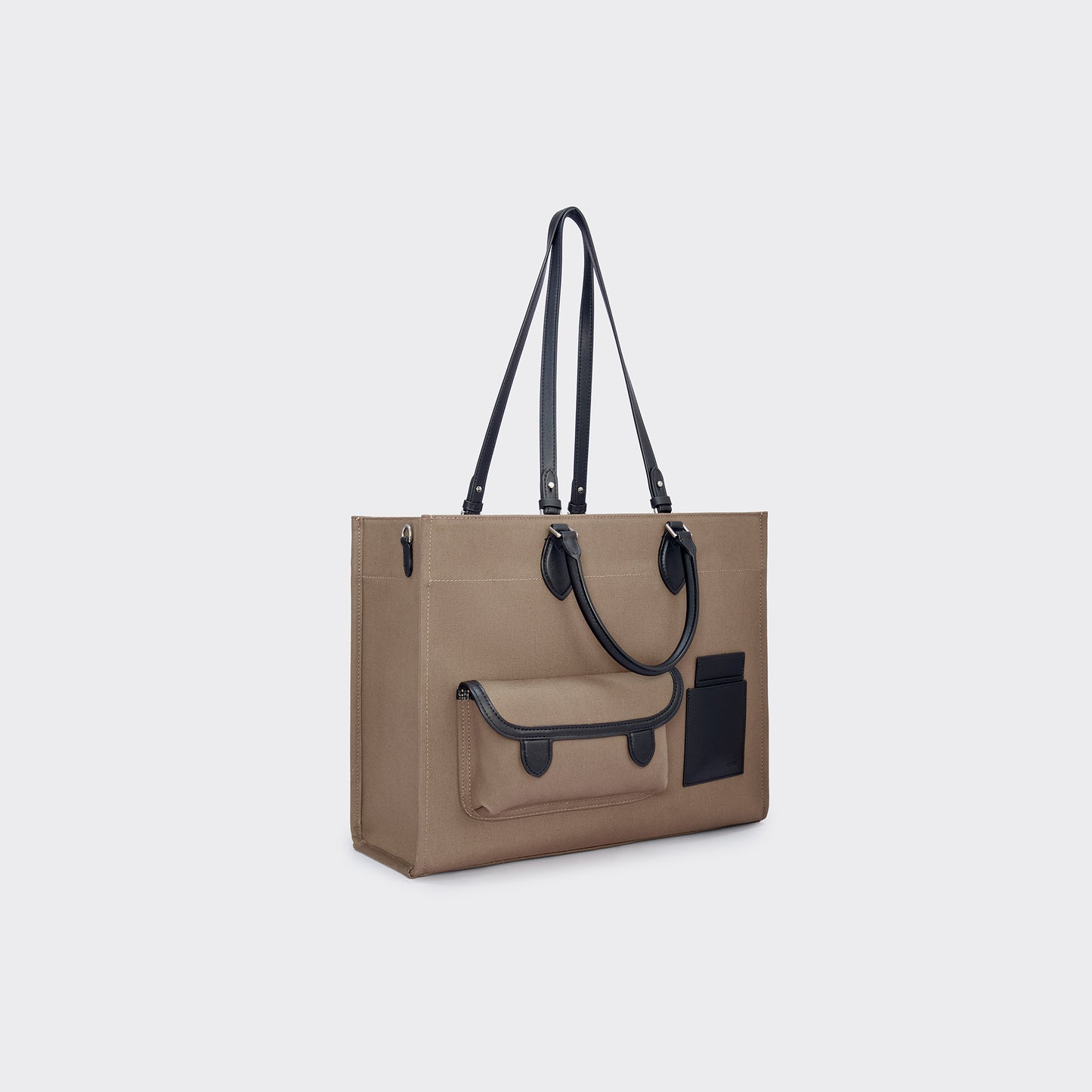 Gabriel Large Canvas Tote - Mocha