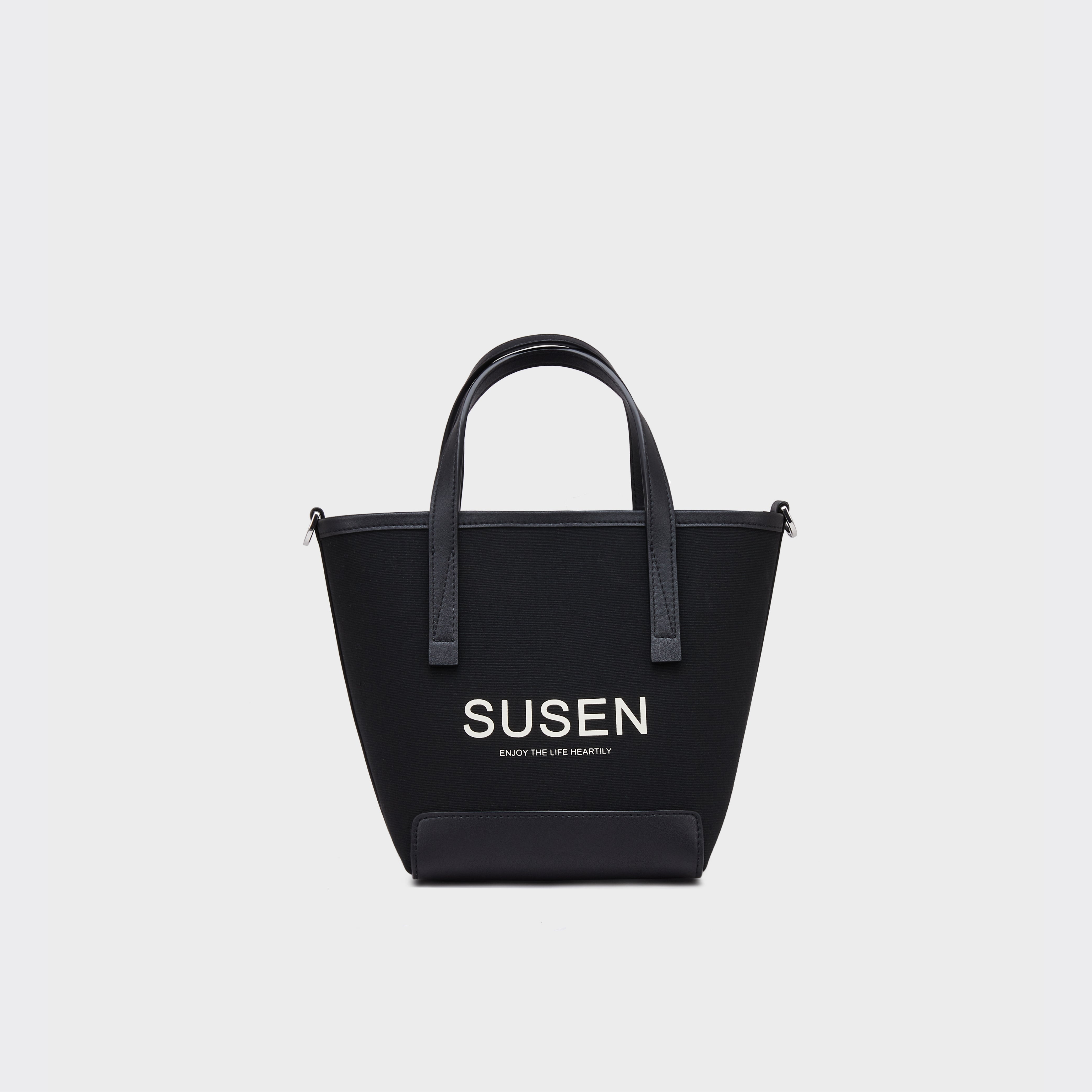 SUSEN Canvas Bucket Bag - Black