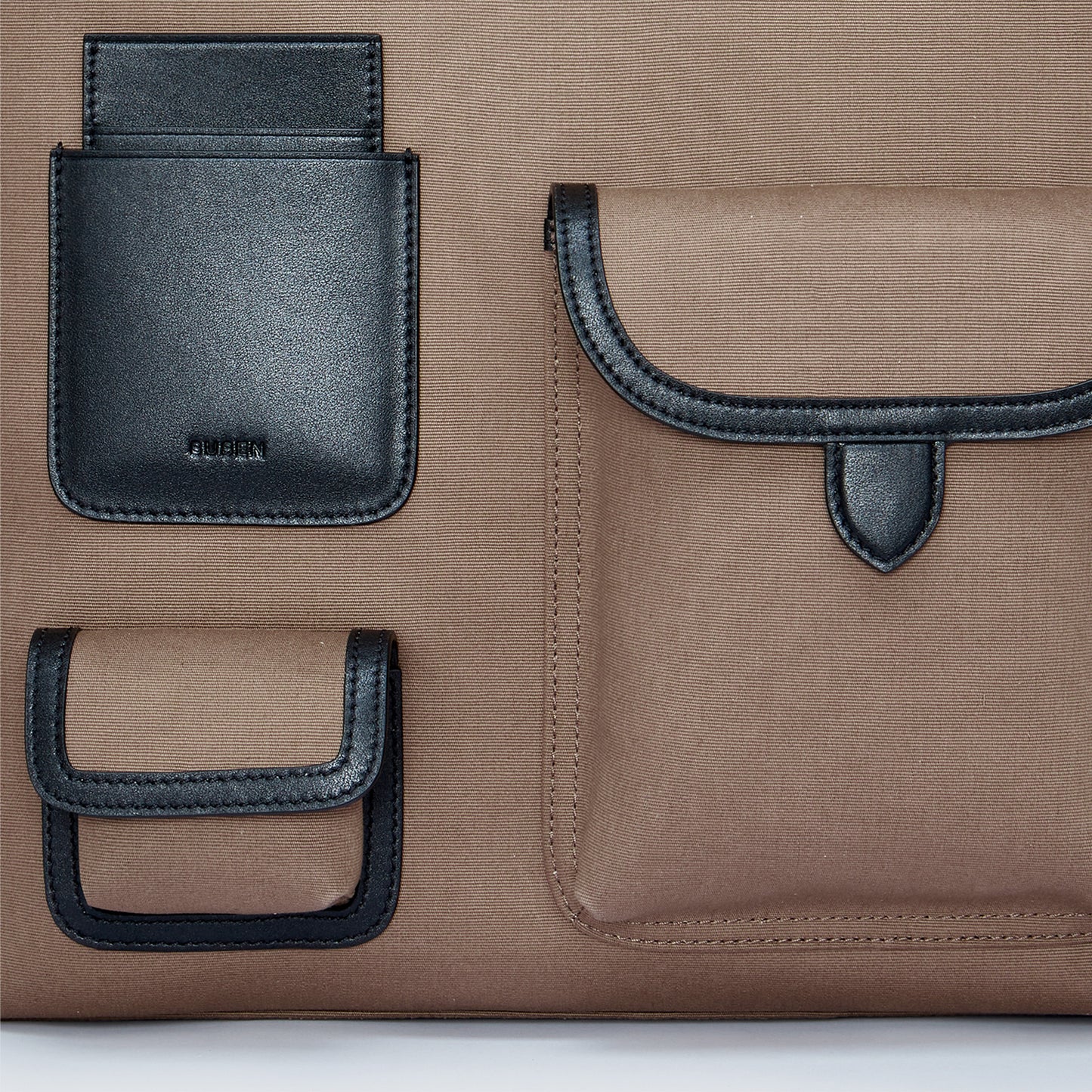 Gabriel Large Vertical Canvas Tote Bag  - Mocha