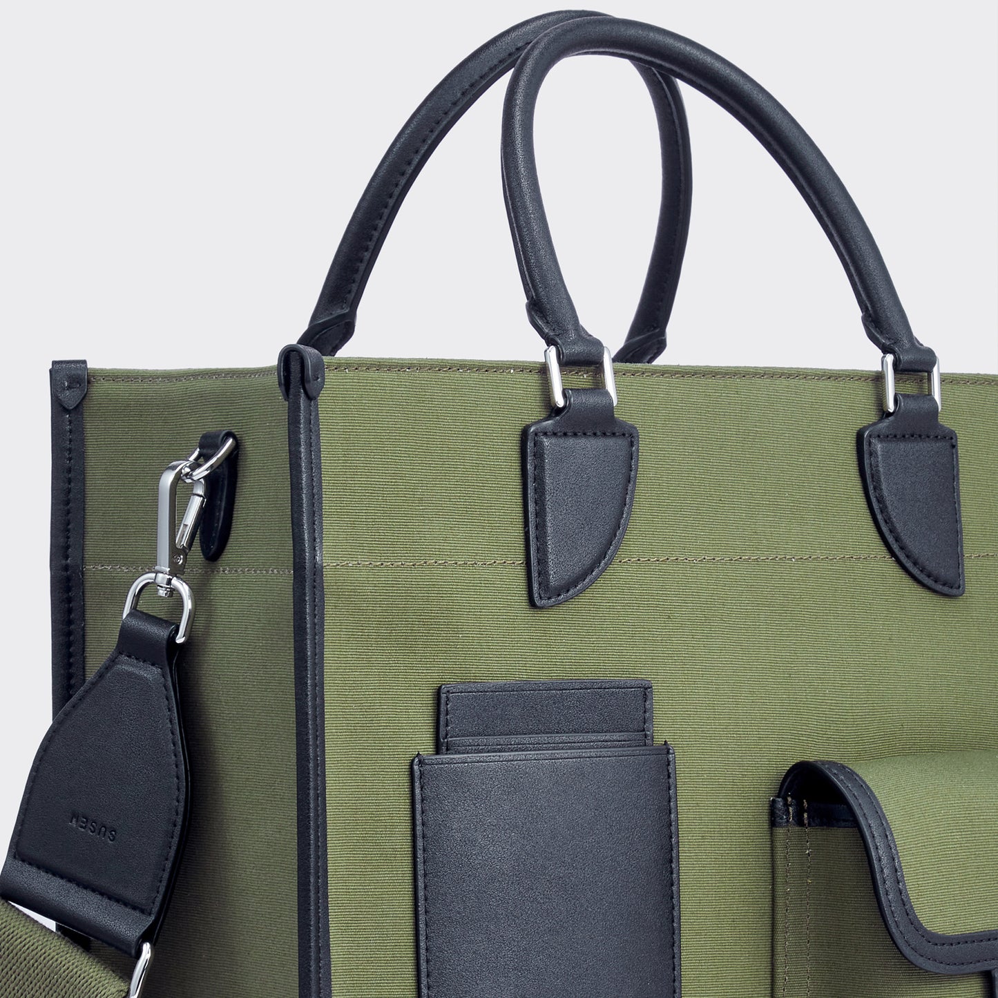 Gabriel Vertical Edition Small Size Canvas Tote- Military green