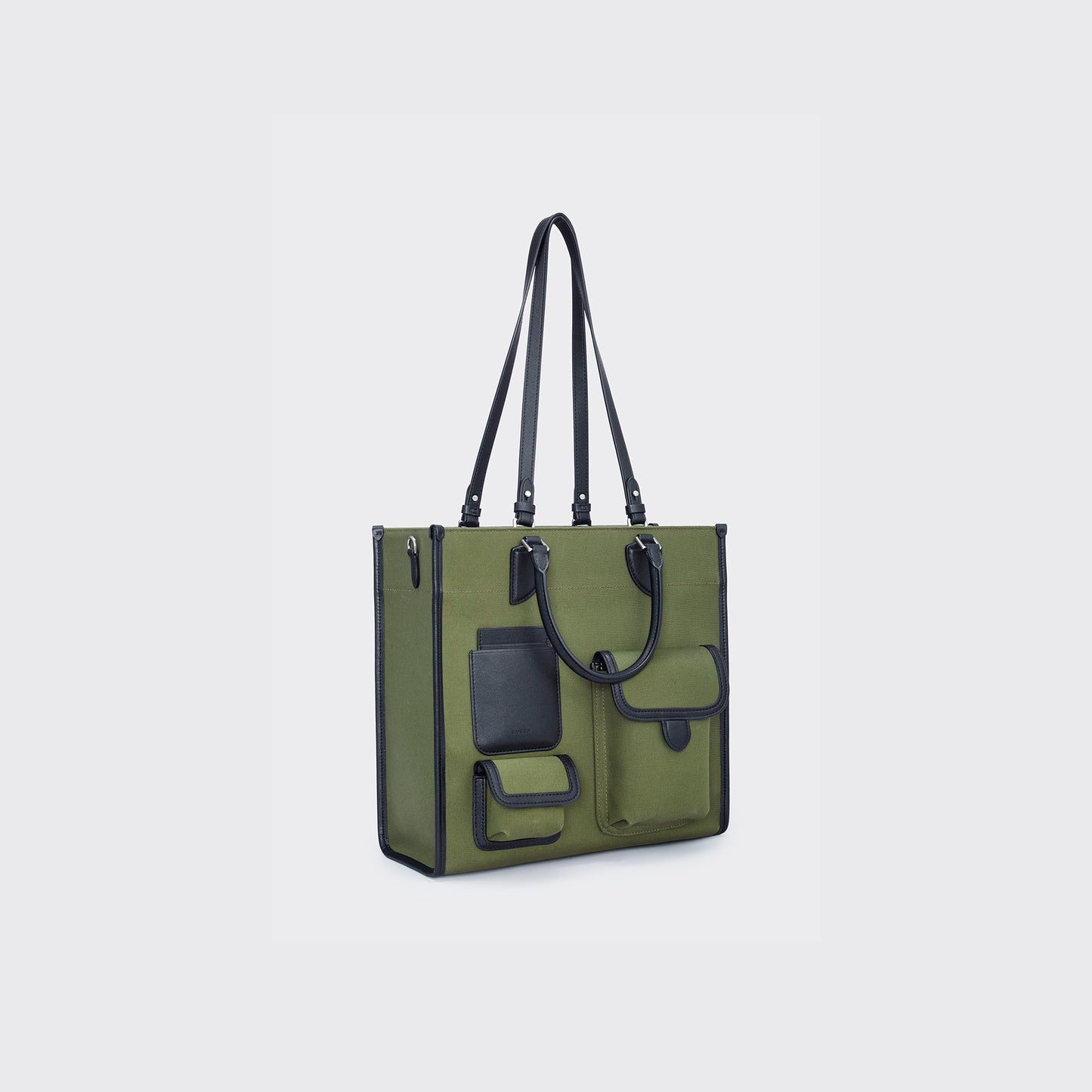 Gabriel Vertical Edition Small Size Canvas Tote- Military green