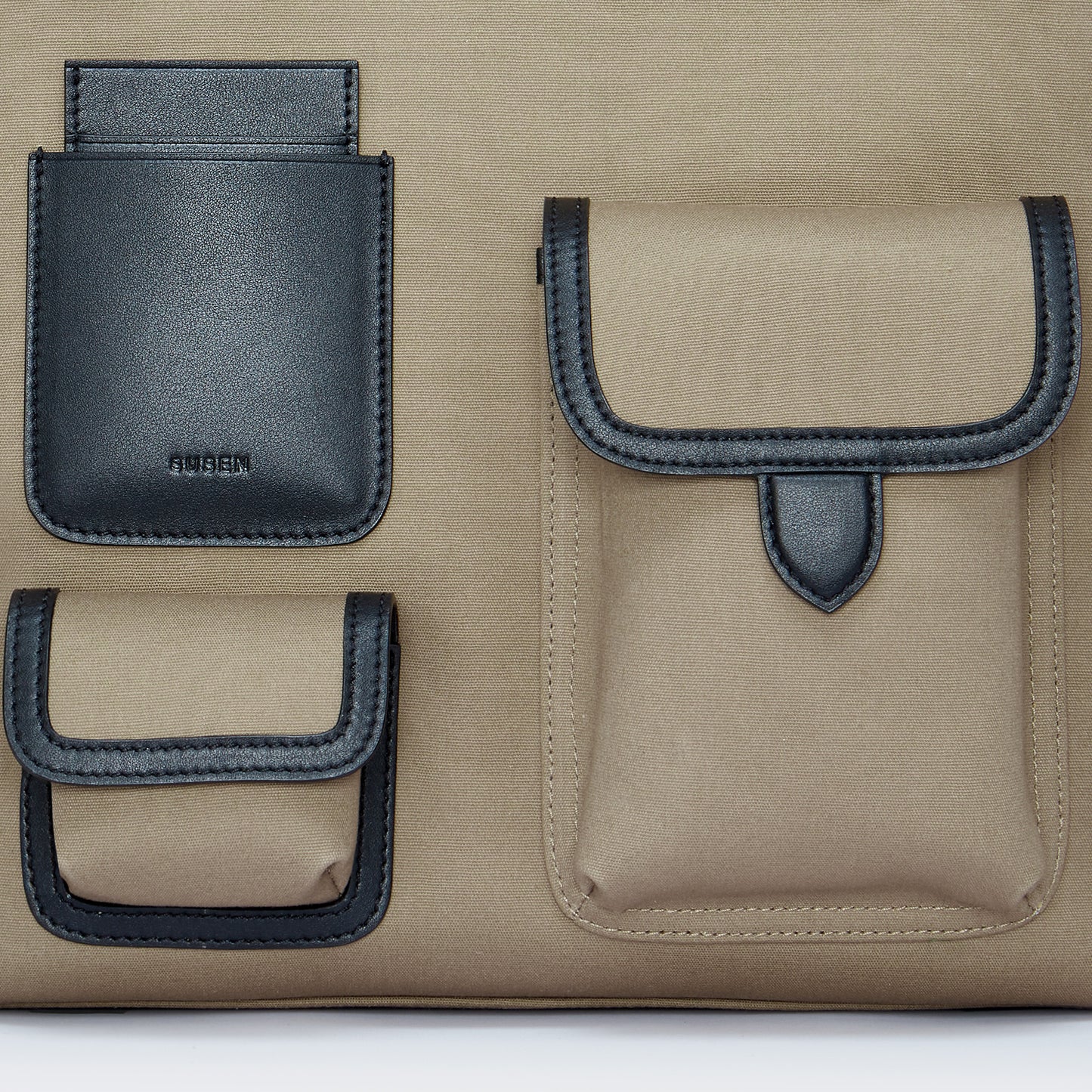 Gabriel Vertical Edition Small Size Canvas Tote- Mocha