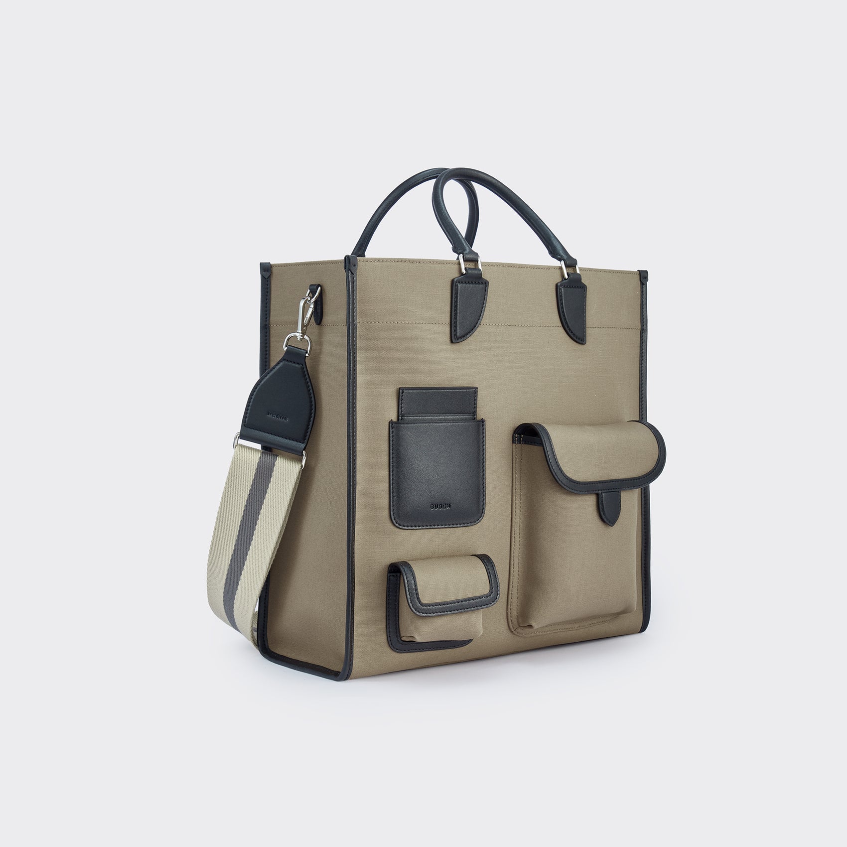Gabriel Vertical Edition Small Size Canvas Tote- Mocha