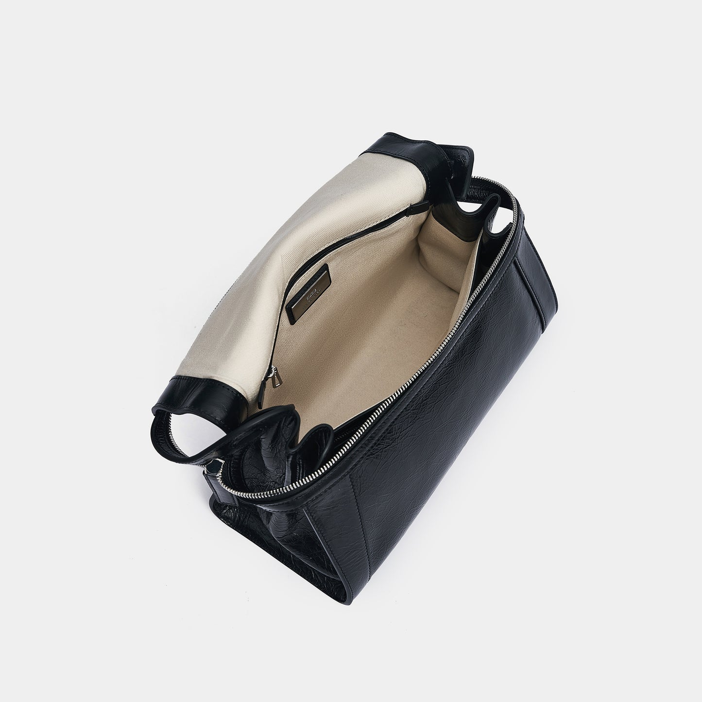Large Oil Wax Skin Garden Bag - Black