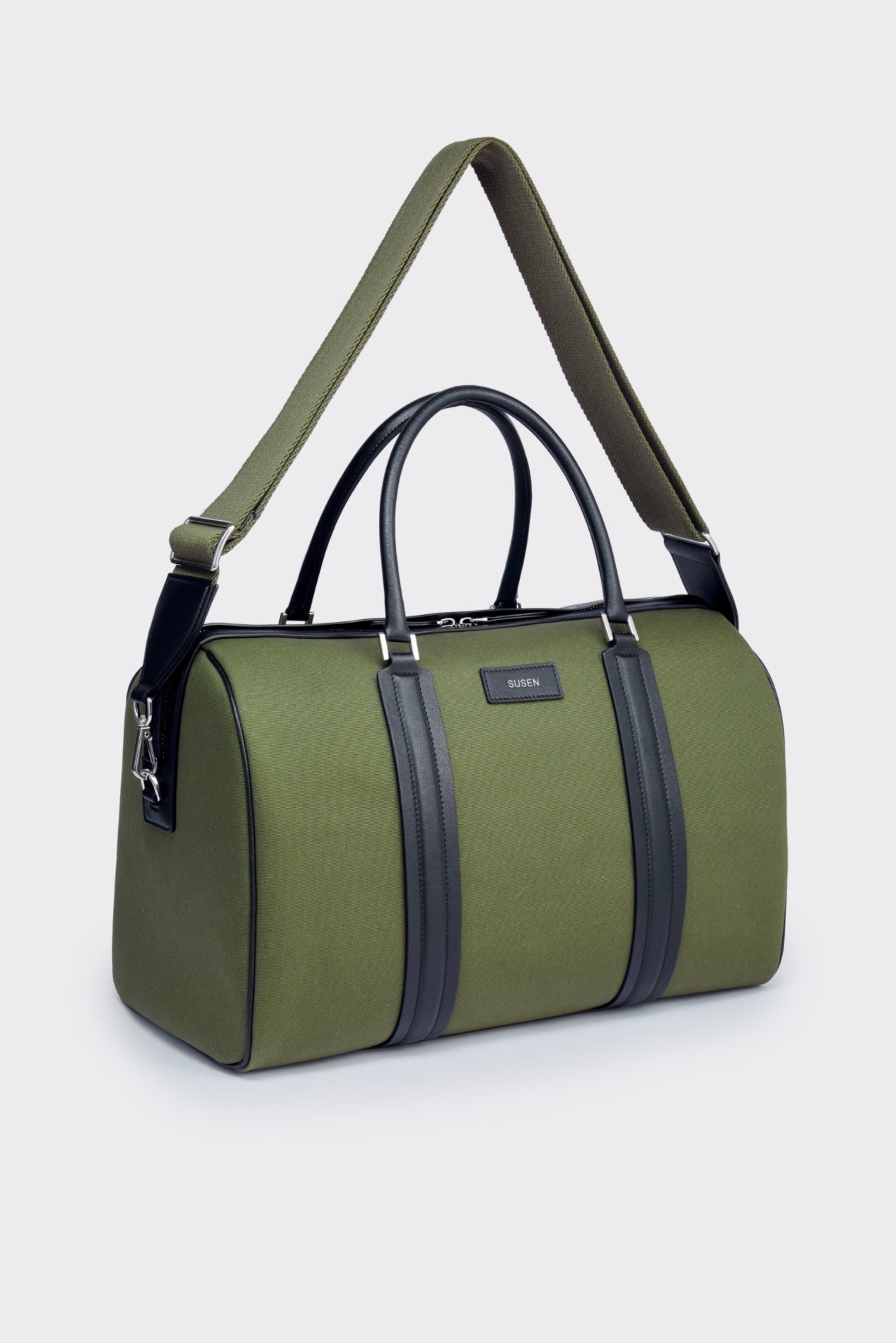 Gabriel  Large Canvas Travel Bag  - Military green