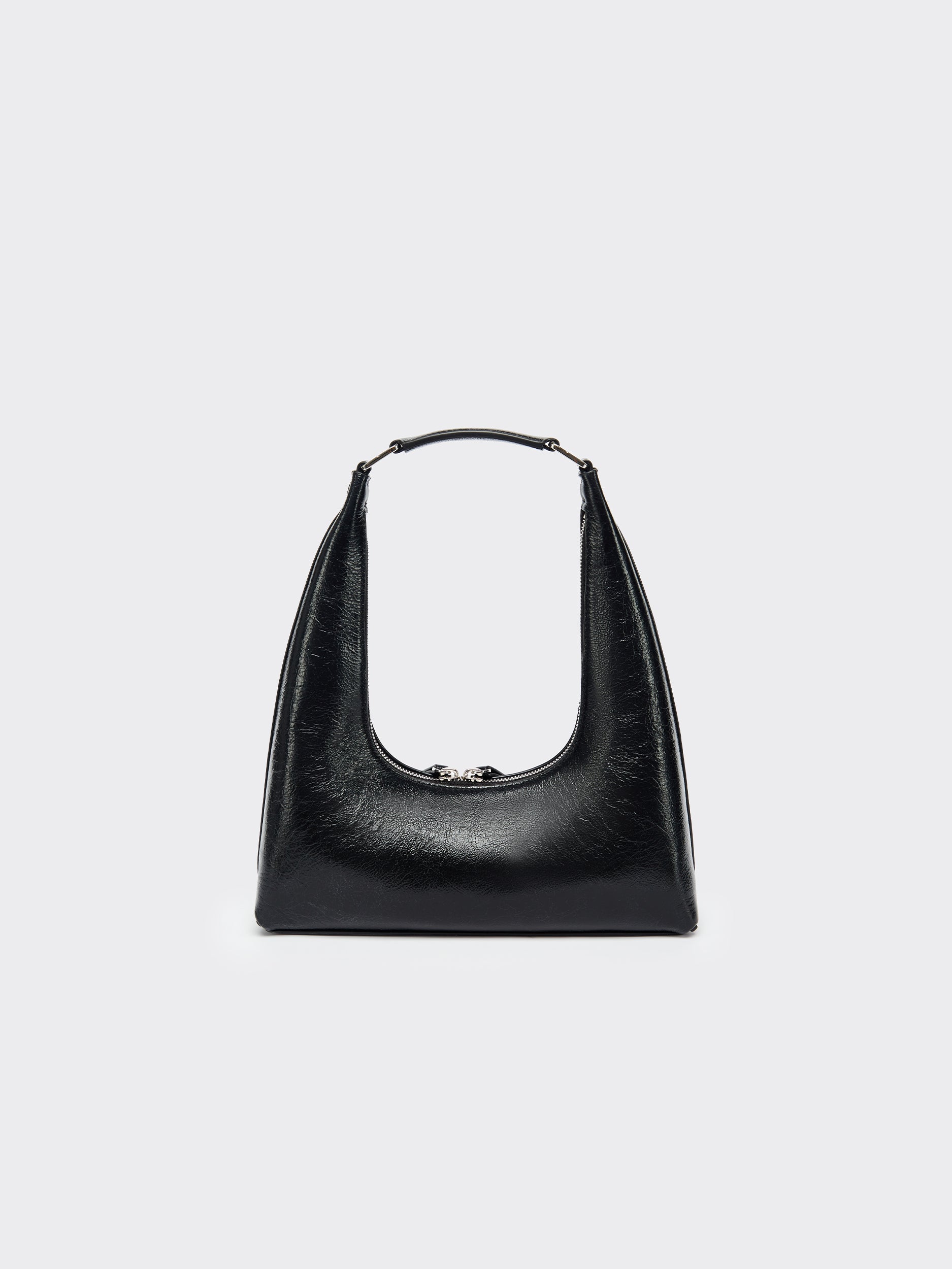 Small Shoulder Tartar Bag - Black