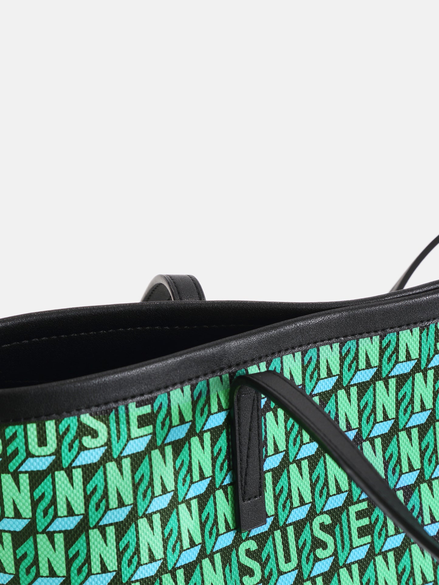 Brand Large Monogram Printed Tote Bag - Green